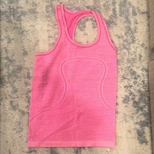 Pink Lulu lemon swiftly Tank Top size 6